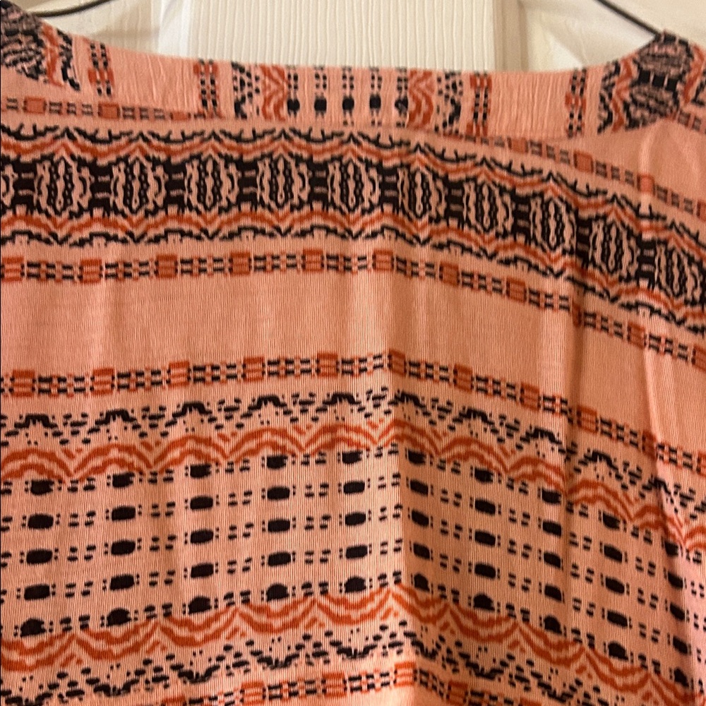 EaselBohemian Striped Women's Top - Pink and Black - Picture 9 of 10